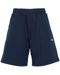 MSGM - Korte Broeken ,Blauw ,Denim Blauwe Denim Shorts - Lyst
