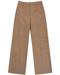 Munthe - Broeken ,Bruin ,Stijlvolle Sumatra Camel Broek - Lyst