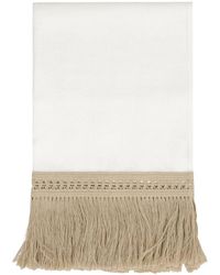 Max Mara - Linnen Sjaal Met Rafelrand - Lyst