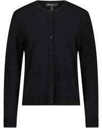 Marc Cain - Truien & Vesten ,Zwart ,Viscose Mix Vest - Lyst