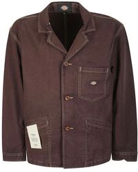Dickies - Jassen ,Bruin ,Veelzijdige Lichtgewicht Jas - Lyst
