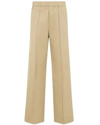Jil Sander - Broeken ,Katoen Track Inspired Relaxed Pants - Lyst