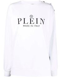 Philipp Plein - Weiße casual sweater mit oversize-passform - Lyst