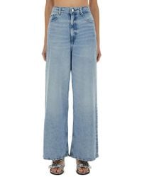 Ganni - Baggy Denim Jeans - Lyst
