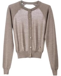 Moschino - Truien & Vesten ,Wol Open Rug Vest - Lyst