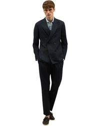 Boglioli - Baumwoll-Leinen-Twill Doppelreiher K-Suit - Lyst