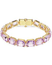Swarovski - Bracciale tennis millenia, taglio ottagonale - Lyst