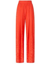 Pinko - Broeken ,Rood ,Wijde Broek - Lyst