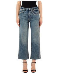 Liu Jo - Jeans ,Blauw ,Katoen Cropped Jeans - Lyst