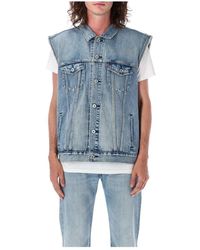 Levi's - Gilet denim classico - Lyst