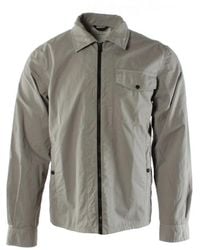 Woolrich - Jassen ,Grijs ,Katoen Grijze Overshirt - Lyst