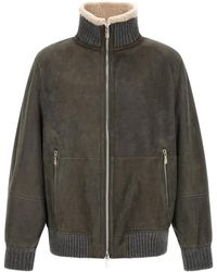 Brunello Cucinelli - Leather Jackets - Lyst