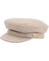 Barbour - Beiger Baker Boy Hut Für Frauen - Lyst