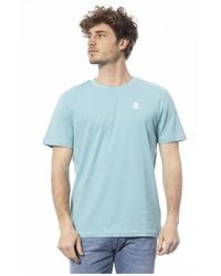 INVICTA WATCH - Tops ,Blauw ,Katoen T-Shirt Met Ronde Hals - Lyst