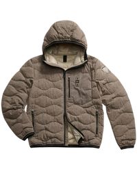 Blauer - Jassen ,Grijs ,Nylon Wave Down Jacket - Lyst