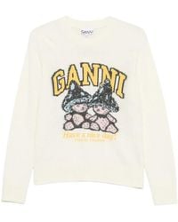 Ganni - Round-Neck Knitwear - Lyst