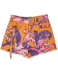 Versace Jeans Couture - Denim Shorts - Lyst