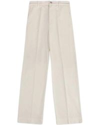 Fay - Wide Trousers - Lyst