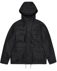 Rains - Jassen ,Zwart ,Polyester Pocket Jacket - Lyst