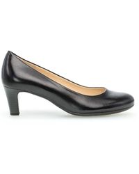 Gabor - Schoenen ,Zwart ,Zwarte Leren Klassieke Elegante Pumps - Lyst