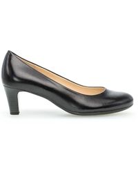 Gabor - Schoenen ,Zwart ,Zwarte Leren Klassieke Elegante Pumps - Lyst