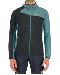 Karpos - Fitness ,Blauw ,Averau F-Z Hoodie Fl - Lyst