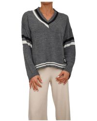 hinnominate - V-Neck Knitwear - Lyst