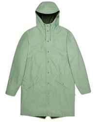 Rains - Jassen ,Groen ,Polyester Long Jacket Haze - Lyst
