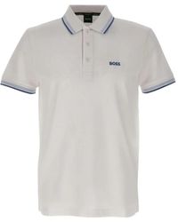 HUGO - Tops ,Wit ,Katoen Paddy Polo - Lyst