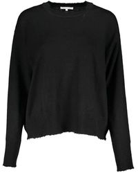 Patrizia Pepe - Kontrast logo crew neck sweater - Lyst
