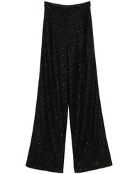 Max Mara - Broeken ,Zwart ,Wol Elegante Pianoforte Zwarte Wollen Blend Broek - Lyst