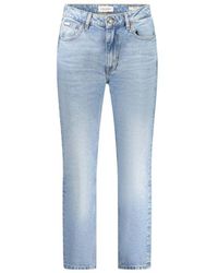 Guess - Hellblaue Gewaschene Mom Jeans - Lyst