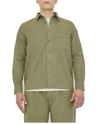 RICHMOND - Camicia casual verde lichen - Lyst