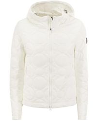 Colmar - Hoop jacket with hood and circular quilting - Lyst