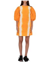 MSGM Abito Midi - Oranje