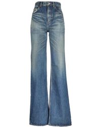 Saint Laurent - Blaue jeanshose - regular fit - Lyst