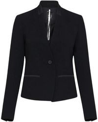 Marella - Schwarzer crêpe-blazer miranda - Lyst