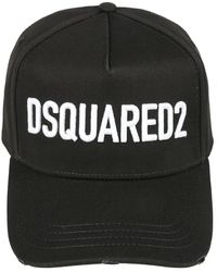 DSquared² - Cappellino in cotone con logo ricamato - Lyst