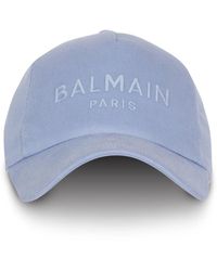 Balmain - Cappellino con logo ricamato - Lyst