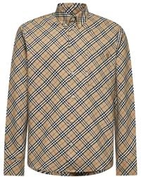 Burberry - Overhemden ,Katoen Button-Down Overhemd - Lyst