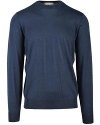 FILIPPO DE LAURENTIIS - Merino Wol Ronde Hals Trui - Lyst