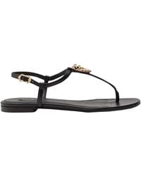 Dolce & Gabbana - Shoes > sandals > flat sandals - Lyst
