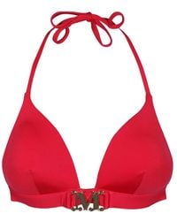 Max Mara - Logo-Detail Triangel Bikini Top - Lyst