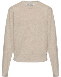 Acne Studios - Truien & Vesten ,Wol Wollen Trui Met Logo - Lyst