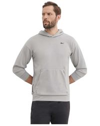 Reebok - Fitness ,Grijs ,Polyester Trainingshoodie - Lyst