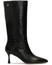 Kazar - Schwarze High-Top-Stiefel Mit Geprägtem Leder-Obermaterial - Lyst