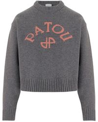 Patou - Trui Van Wol En Kasjmier Met Logo - Lyst