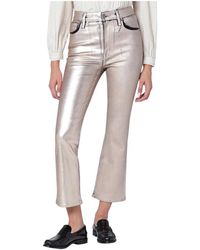FRAME - Cropped Jeans - Lyst