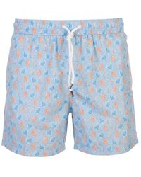 Fedeli - Badmode ,Blauw ,Polyester Madeira Airstop Zwemshorts - Lyst
