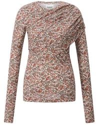 Isabel Marant - Paisley Jersey Lange Mouw Jurk - Lyst